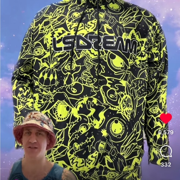 LSDREAM Weird Friends Neon Hoodie - Picture 2 of 3